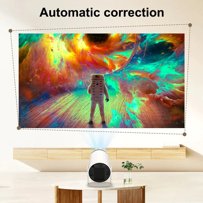 4K HD Smart Phone Projector with 200'' Screen | Android 11, Dual-Band Wi-Fi, Bluetooth 5.0 & Built-in Speakers