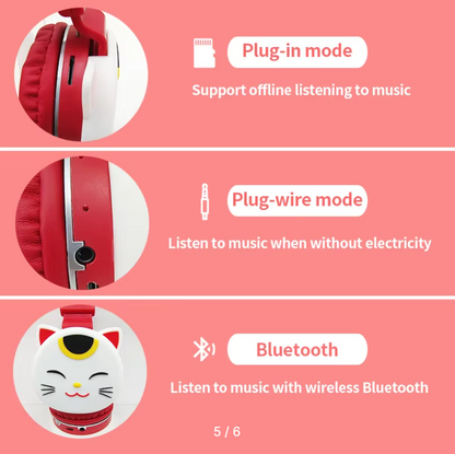 Cute Kitty Headphones